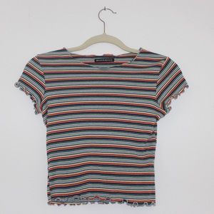 Brandy Melville Rainbow Striped Top!